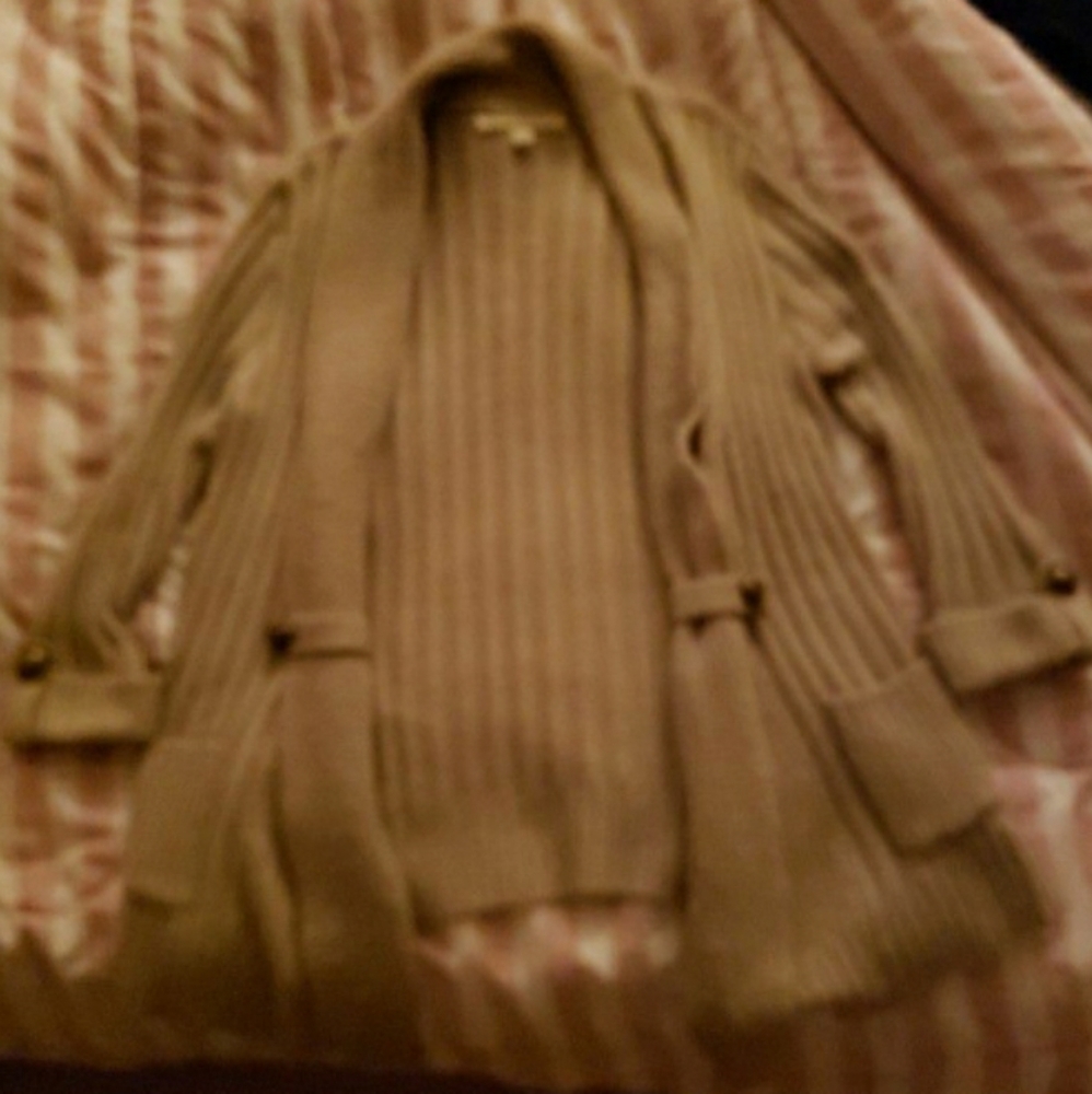 Tan cardigan